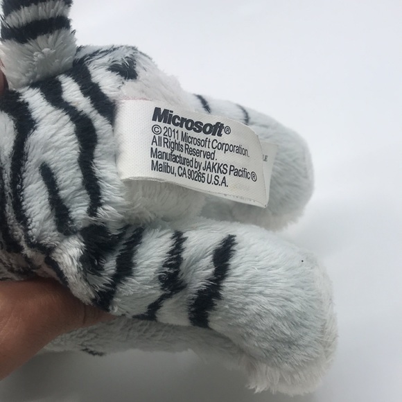 Kinectimals Microsoft Plush 2011 Grey Light Blue Maltese Tiger Stuffed Animal - Picture 8 of 11